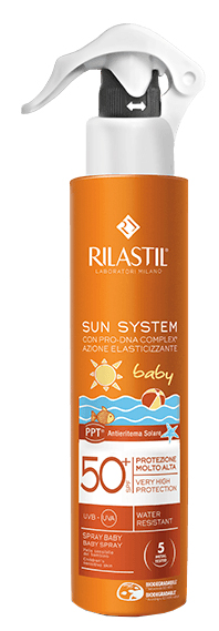 RILASTIL SUN SYSTEM BABY PPT SPF 50+ EMULSIONE SPRAY 200 ML - latuafarmacia.org