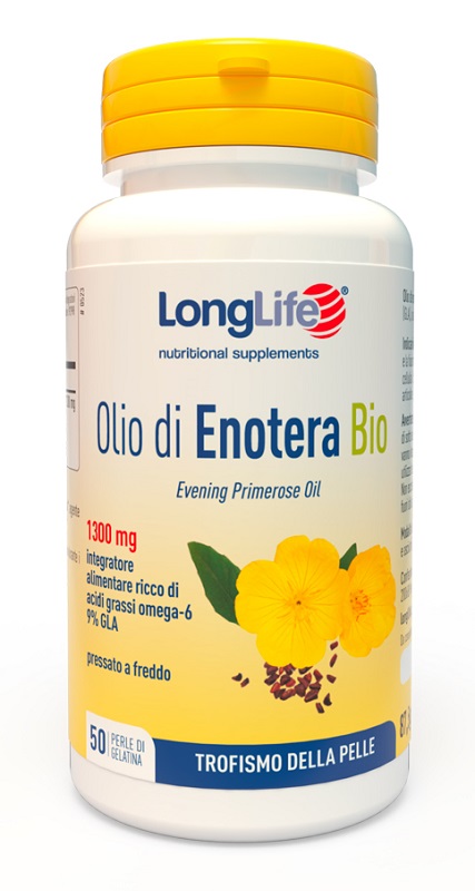 LONGLIFE OLIO ENOTERA BIO 1300 MG 50 PERLE IN GELATINA - latuafarmacia.org
