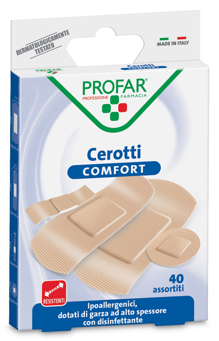 CEROTTO COMFORT ASSORTITI 40 PEZZI PROFAR - latuafarmacia.org