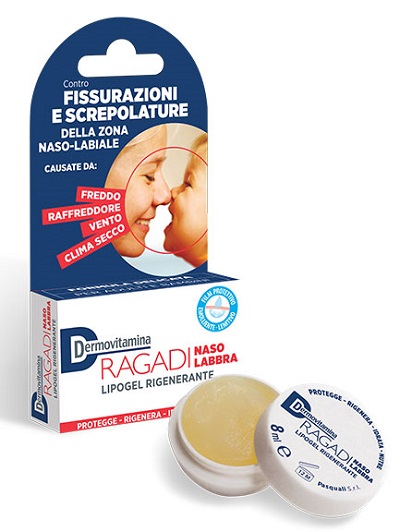 DERMOVITAMINA RAGADI NASO E LABBRA LIPOGEL RIGENERANTE 8 ML - latuafarmacia.org