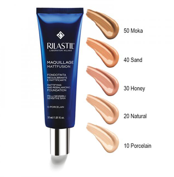 RILASTIL MAQUILLAGE FONDOTINTA RIEQUILIBRANTE MATTIFIANT 20 30 ML - latuafarmacia.org