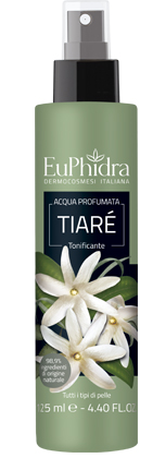 EUPHIDRA ACQUA PROFUMATA TIARE' IN FLACONE CON ETICHETTA POMPA SPRAY - latuafarmacia.org