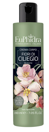EUPHIDRA CREMA CORPO IDRATANTE CILIEGIO IN FLACONE CON ETICHETTA - latuafarmacia.org