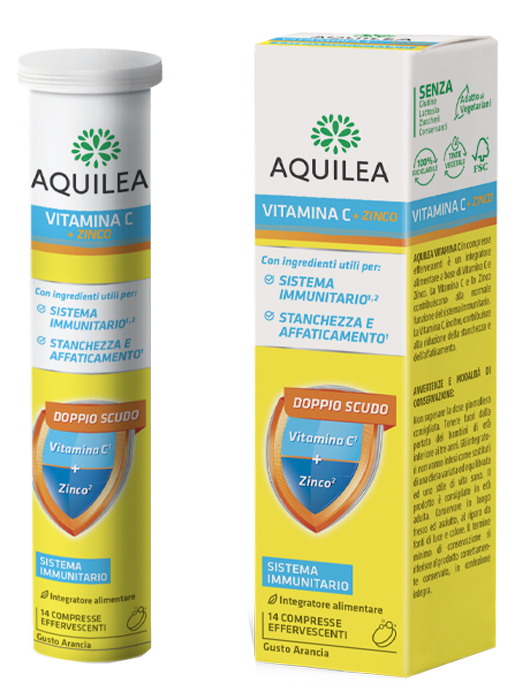 AQUILEA VITAMINA C 14 COMPRESSE EFFERVESCENTI - latuafarmacia.org