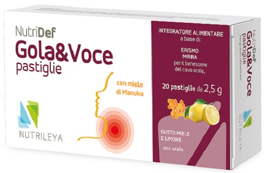 NUTRIDEF GOLA & VOCE MIELE E LIMONE 20 PASTIGLIE - latuafarmacia.org