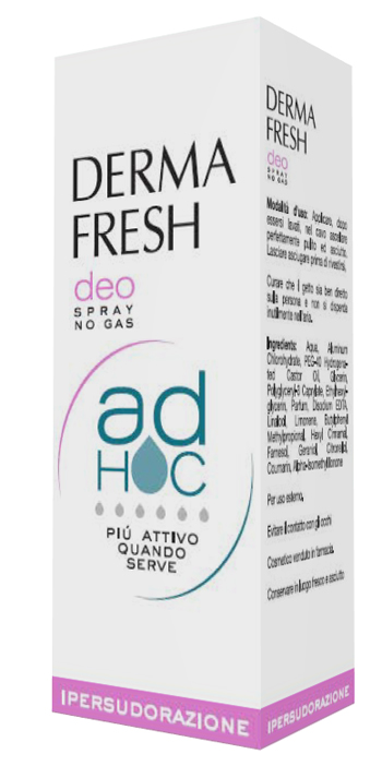 DERMAFRESH DEO SPRAY NO GAS AD HOC IPERSUDORAZIONE DEODORANTE 100 ML - latuafarmacia.org