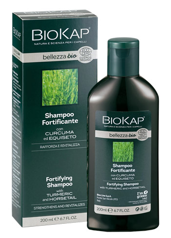 BIOKAP BELLEZZA BIO SHAMPOO FORTIFICANTE COSMOS ECOCERT 200 ML BIOSLINE - latuafarmacia.org