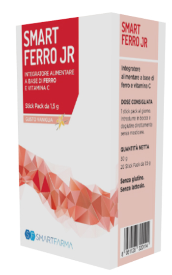 SMART FERRO JR 20 STICK PACK GUSTO VANIGLIA - latuafarmacia.org