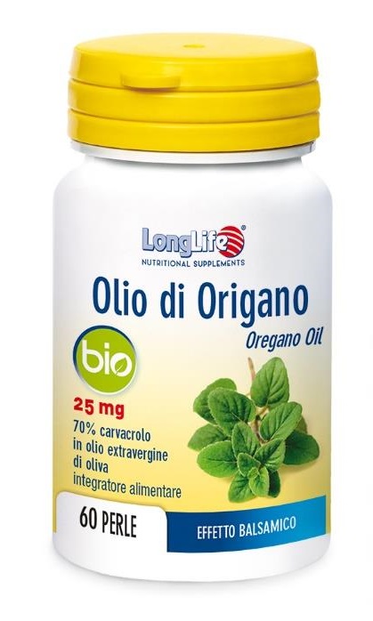 LONGLIFE OLIO ORIGANO BIO 60 PERLE DI GELATINA - latuafarmacia.org