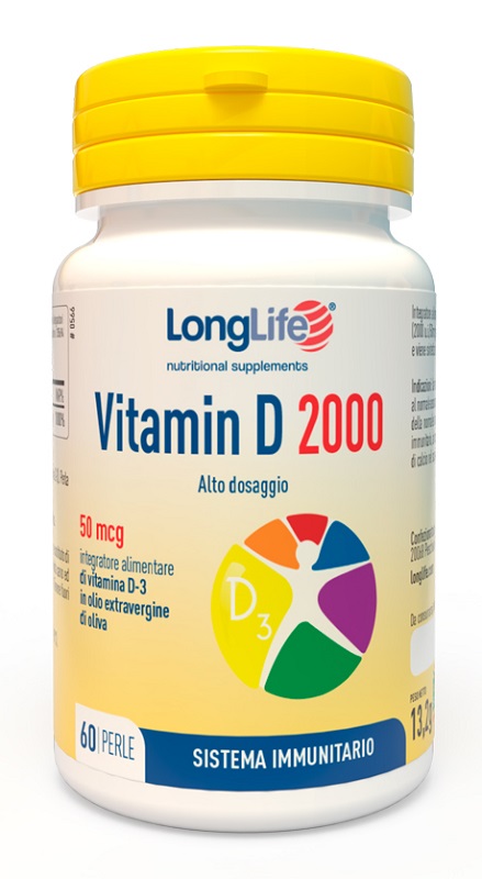 LONGLIFE VITAMIN D 2000 UI 60 PERLE - latuafarmacia.org
