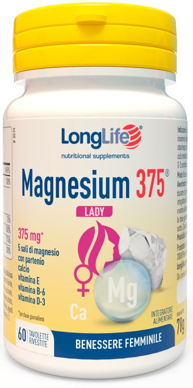 LONGLIFE MAGNESIUM 375 LADY 60 TAVOLETTE - latuafarmacia.org