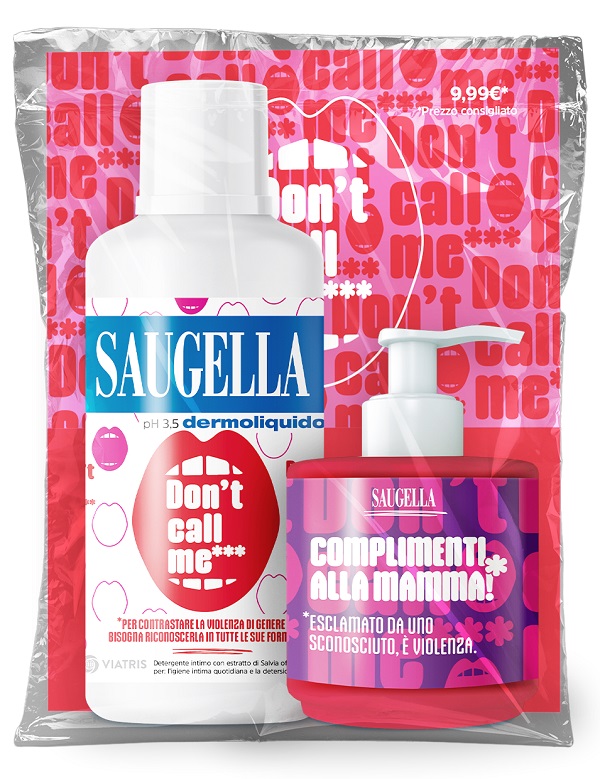 SAUGELLA BUNDLE DERMOLIQUIDO DON'T CALL ME 1 SAUGELLA DERMOLIQUIDO 500 ML CON ETICHETTA EDIZIONE LIMITATA + 1 MINISIZE SAMPLE CON PUMP 150 ML - latuafarmacia.org