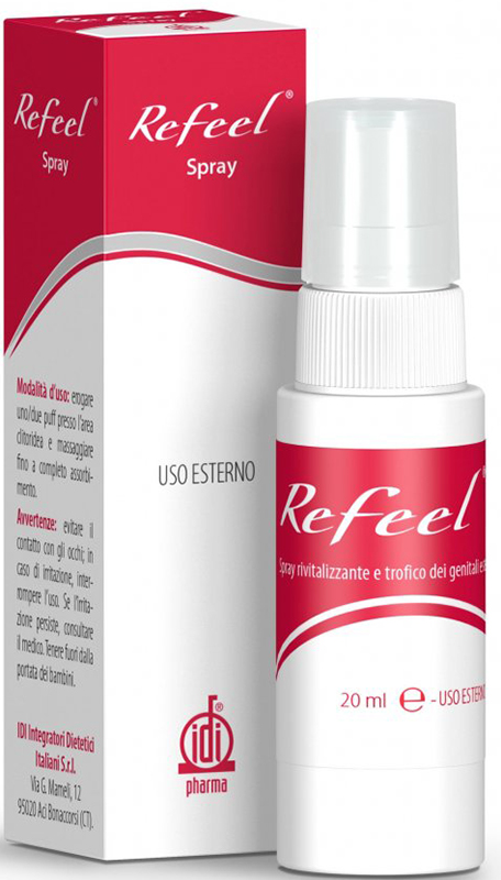REFEEL SPRAY RIVITALIZZANTE E TROFICO DEI GENITALI ESTERNI FEMMINILI 20 ML - latuafarmacia.org