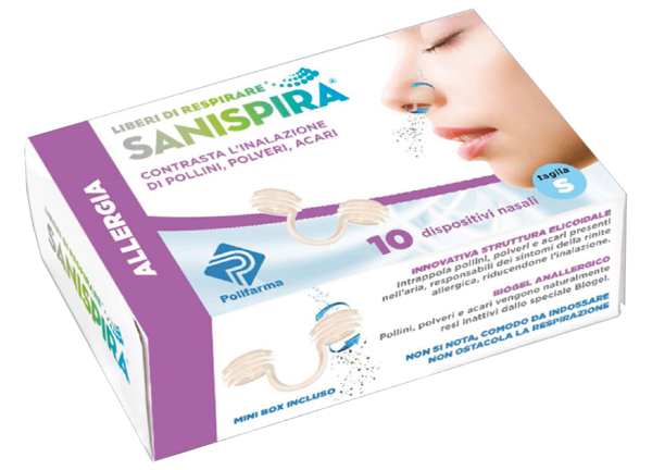 SANISPIRA ALLERGIA DISPOSITIVO NASALE 10 PEZZI TAGLIA M - latuafarmacia.org