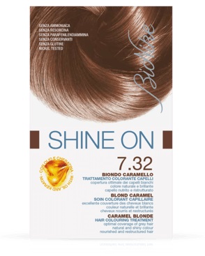 BIONIKE SHINE ON TRATTAMENTO COLORANTE CAPELLI BIONDO CARAMELLO 7.32 - latuafarmacia.org