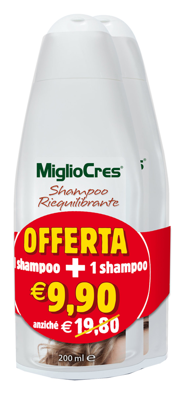MIGLIOCRES SHAMPOO RIEQUILIBRANTE BIPACK 200 ML - latuafarmacia.org