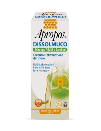 APROPOS DISSOLMUCO SCIROPPO ADULTI E BAMBINI 230 G - latuafarmacia.org