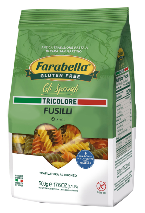 FARABELLA FUSILLI TRICOLORE 500 G - latuafarmacia.org
