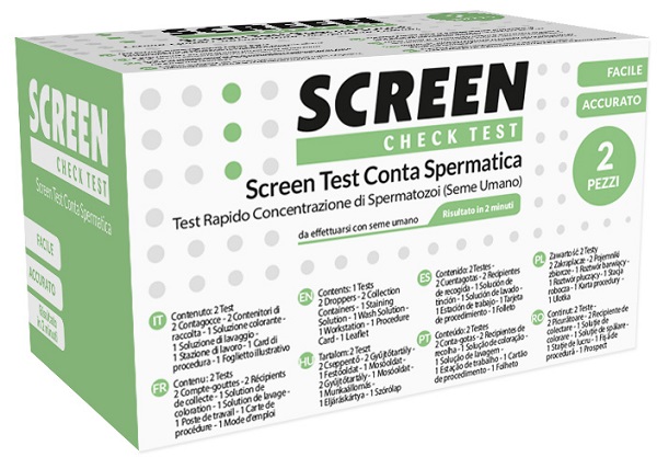 SCREEN TEST CONTA SPERMATICA SCREEN 2 PEZZI - latuafarmacia.org