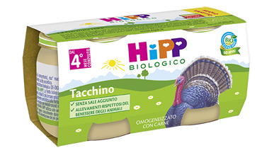HIPP BIO HIPP BIO OMOGENEIZZATO TACCHINO 2X80 G - latuafarmacia.org