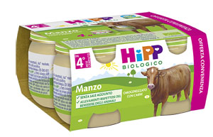 HIPP BIO HIPP BIO OMOGENEIZZATO MANZO 4X80 G - latuafarmacia.org