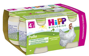 HIPP BIO HIPP BIO OMOGENEIZZATO POLLO 4X80 G - latuafarmacia.org