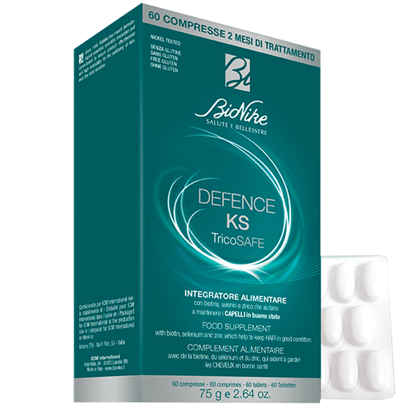 DEFENCE KS TRICOSAFE 60 COMPRESSE - latuafarmacia.org