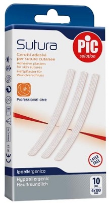CEROTTO PER SUTURA PIC SOLUTION 6 X 100 MM 10 PEZZI - latuafarmacia.org