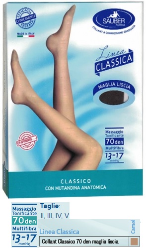 SAUBER CLASSICO COLLANT 70 DENARI MAGLIA LISCIA CAMEL 3 - latuafarmacia.org