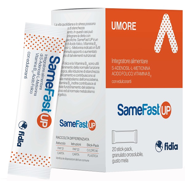 SAMEFAST UP 20 STICK PACK GRANULATO OROSOLUBILE GUSTO ANANAS - latuafarmacia.org