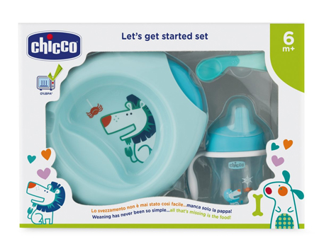 CHICCO SET PAPPA 6 MESI+ AZZURRO - latuafarmacia.org