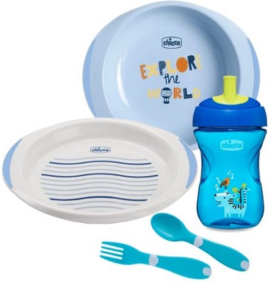 CHICCO SET PAPPA 12 MESI+ AZZURRO - latuafarmacia.org