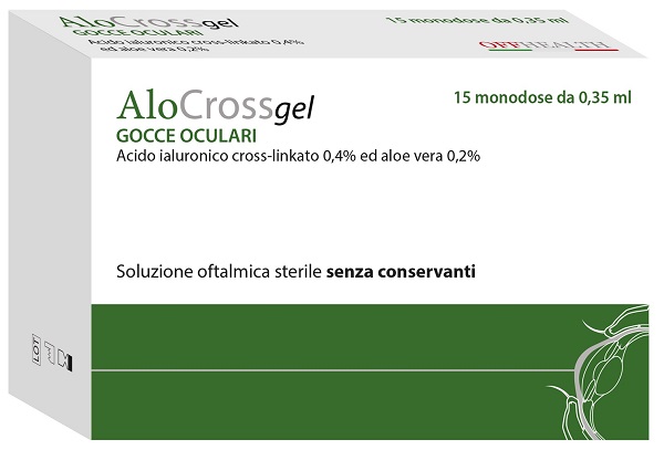 ALOCROSS SOLUZIONE OFTALMICA ACIDO IALURONICO CROSS-LINKATO 0,2% E ALOE VERA 15 MONODOSE DA 0,35 ML - latuafarmacia.org