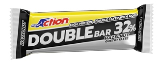 PROACTION DOUBLE BAR 32% NOCCIOLA CARAMELLO 60 G - latuafarmacia.org