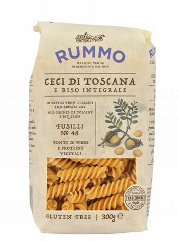 RUMMO FUSILLI N 48 CECI DI TOSCANA E RISO INTEGRALE 300 G - latuafarmacia.org