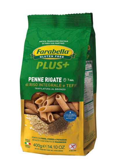 FARABELLA PENNE RISO INTEGRALE E TEFF 400 G - latuafarmacia.org
