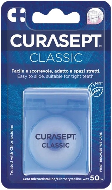 CURASEPT FLOSS CLASSIC CERATO CLOREXIDINA - latuafarmacia.org