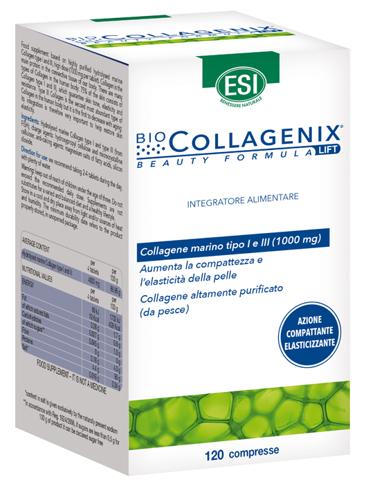 ESI BIOCOLLAGENIX 120 COMPRESSE - latuafarmacia.org