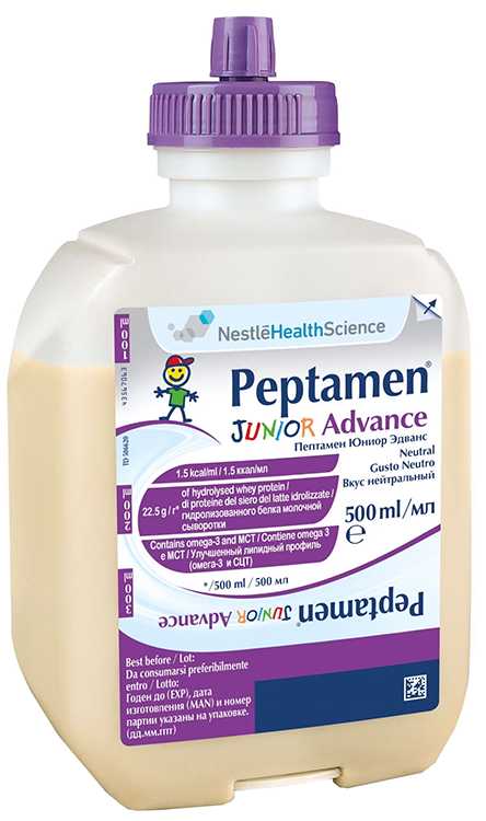 PEPTAMEN JUNIOR ADVANCE NEUTRO 500 ML - latuafarmacia.org