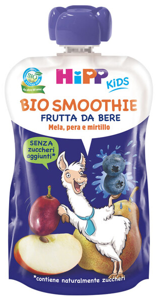 HIPP BIO SMOOTHIES MELA/PERA/MIRTILLO 120 ML - latuafarmacia.org