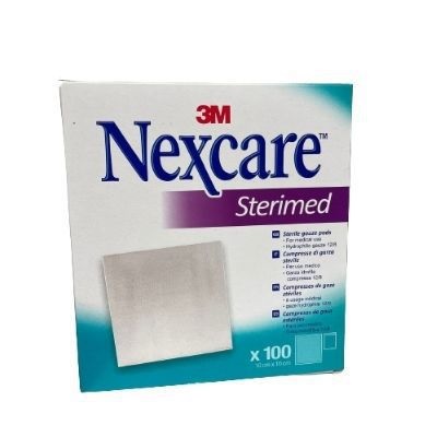 GARZA COMPRESSA STERIMED NEXCARE IN COTONE IDROFILO 20 FILI MULTILINGUAL 100 PEZZI - latuafarmacia.org