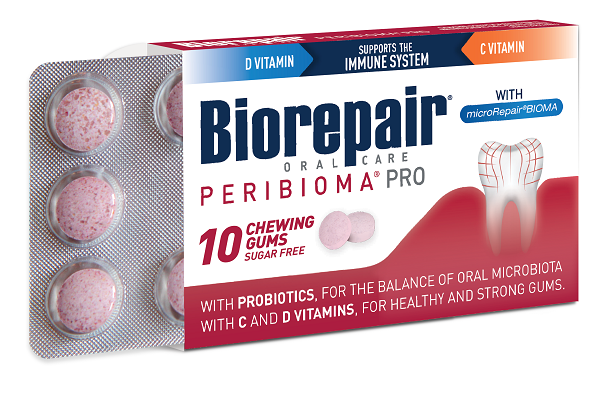 BIOREPAIR PERIBIOMA GOMME MASTICABILI 10 COMPRESSE DA 1,2 G - latuafarmacia.org