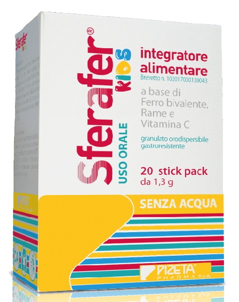 SFERAFER KIDS 20 STICK PACK - latuafarmacia.org