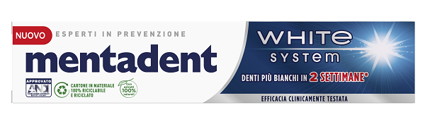 MENTADENT WHITE SYSTEM 75 ML - latuafarmacia.org