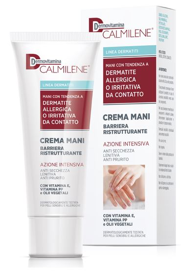 DERMOVITAMINA CALMILENE CREMA MANI BARRIERA RISTRUTTURANTE AZIONE INTENSIVA PER DERMATITE ALLERGICA O IRRITATIVA DA CONTATTO 75 ML - latuafarmacia.org