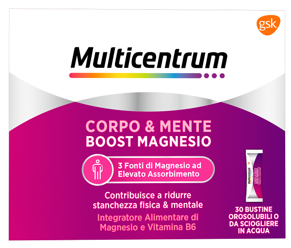 MULTICENTRUM BOOST MAGNESIO 30 BUSTINE - latuafarmacia.org