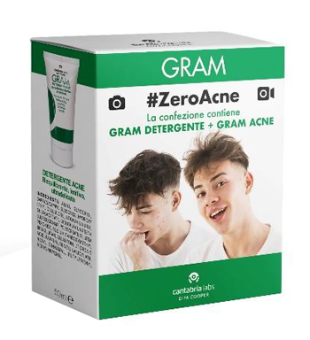 GRAM ZEROACNE 1 GRAM DETERGENTE 50 ML + 1 GRAM ACNE 50 ML - latuafarmacia.org