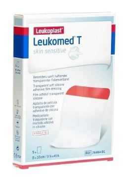 LEUKOMED T SKIN SENSITIVE MEDICAZIONE POST-OPERATORIA TRASPARENTE CON MASSA ADESIVA IN SILICONE 8X10 CM 5 PEZZI - latuafarmacia.org