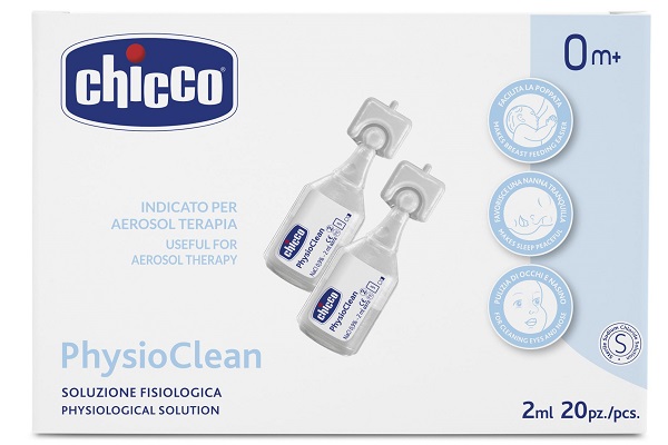 SOLUZIONE FISIOLOGICA PER AEROSOL CHICCO PHYSIOCLEAN 20 X 2 ML - latuafarmacia.org