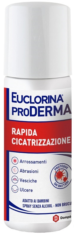 EUCLORINA PRODERMA RAPIDA CICATRIZZAZIONE SPRAY 125 ML - latuafarmacia.org